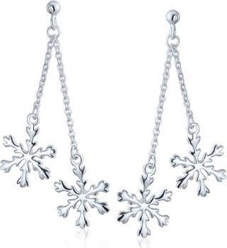 Bling Jewelry Sterling Silver Snowflake Drop Earrings at Nordstrom Rack