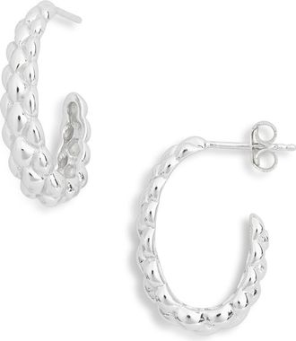 Argento Vivo Pinecone Hoop Earrings in Silver at Nordstrom Rack