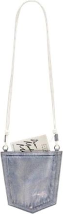 Maison Margiela Pocket Crossbody - Dames - Schoudertassen - Blauw - ONE Size - Katoen - Tassen