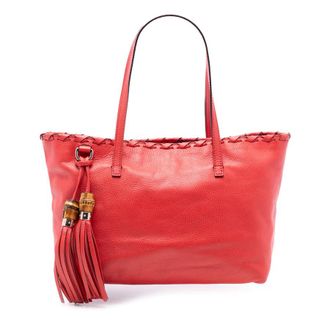 Gucci Pre-owned Gucci Leather Bamboo Tassel Tote Ladies KZLG2RVTTQNA5VAN