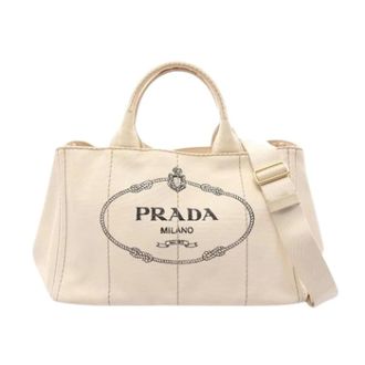 Prada Pre-owned Tote Bags, female, Beige, Size: ONE SIZE Pre-owned Vintage Tote Bag