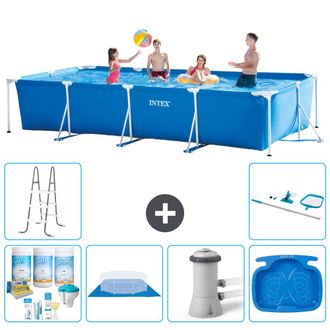 Intex Piscina Con Estructura Rectangular - 450x220x84 Cm - 7-piezas S20851