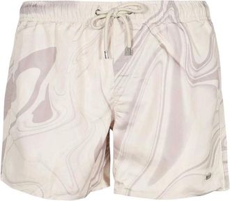 BALR. Polyester Bermuda Shorts met zakken - Heren - Korte Broeken - Beige - S - Polyester - Korte Broeken