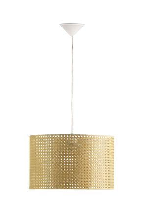 Els Banys L&aacute;mpara techo pantalla mimbre sint&eacute;tico