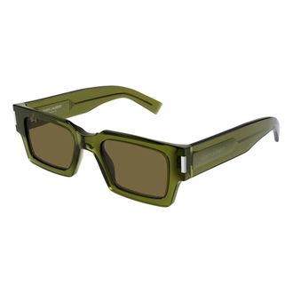 Saint Laurent Iconic Sunglasses - female - Saint Laurent - Sunglasses - Green - 50 MM - Accessories