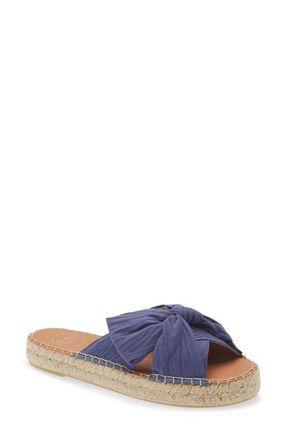 Toni Pons Elina Espadrille Slide Sandal in Blue at Nordstrom, Size 7-7.5Us