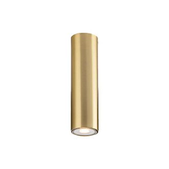 Luce-Ambiente-Design Plafoniera FLUKE cilindrica in metallo oro 20cm