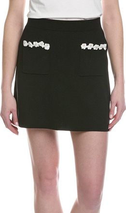 Ellen Tracy Crochet Flower Mini Skirt