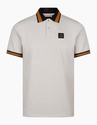 Luke 1977 Mens Luke 1977 Makati detailed polo shirt ICE GREY - Size: 42