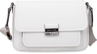 Michael Kors Bradshaw Damens Umh&auml;ngetasche Leder Wei&szlig;/Optisches Wei&szlig;