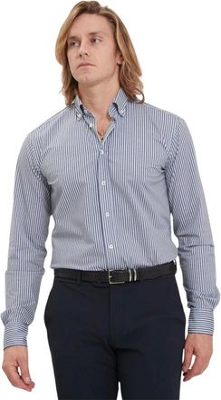 Traiano Camisa Radical con Botones - Shirts - Hombre - Azul - L