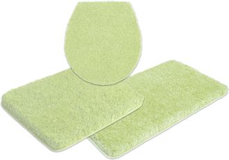 My Home Badematte »Sanremo, Badvorleger, Badezimmer Teppich, sehr weich« Höhe 30 mm rutschhemmend beschichtet fussbodenheizungsgeeignet schnell trocknend Badt