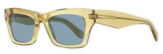 Ferragamo Ferragamo Womens Bold Rectangular Sunglasses SF996SCP 690 Champagne 51mm