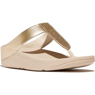 FitFlop Fino Platform Wedge Flip Flop in Yellow at Nordstrom Rack, Size 10