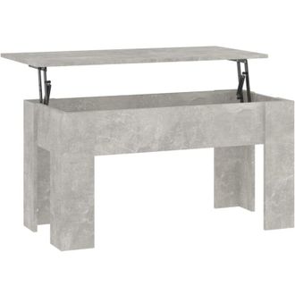 vidaXL Mesa De Centro Madera De Ingenier&iacute;a Gris Hormig&oacute;n 101x49x52 Cm Vidaxl