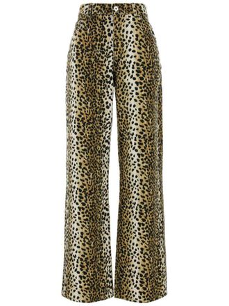 Blumarine printed jeans - women - Cotton/Cotton/Polyester - 42 - M9905|BLACKCOGNAC