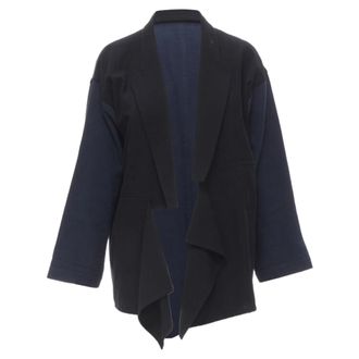 Comme Des Gar&ccedil;ons Comme des Garcons deconstructed drape front blazer
