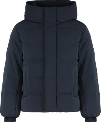 Fusalp Atila Hooded Short Down Jacket - Heren - Gewatteerde jassen - Blauw - M - Polyester - Jassen