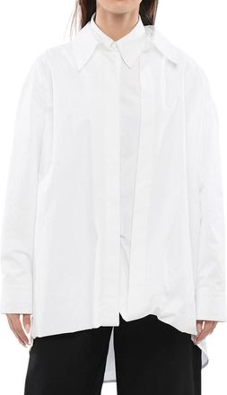 Jil Sander White Oversized Solid Shirt