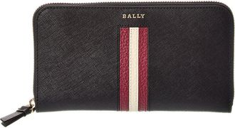 Bally Sorissa Leather Zip Around Wallet