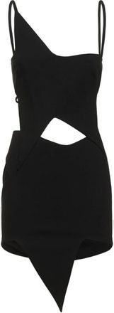 The Attico Dames, Jurken, Zwart, Maat: 2XS Polyamide