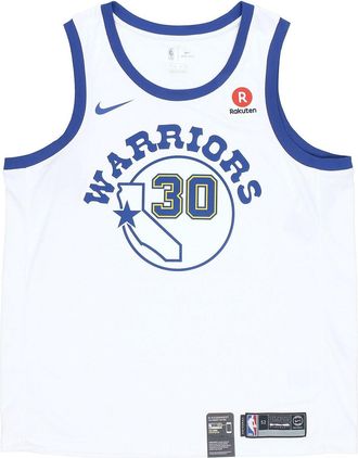 Nike Golden State Warriors Curry 30 White Hardwood Classic Swingman Jersey 904152-100