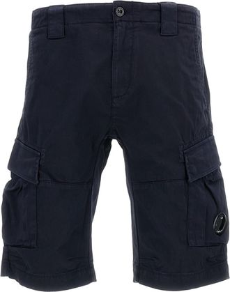 C.P. Company Classic Blue Shorts with Clean Design