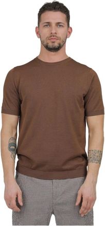 Irish Crone Ronde hals T-shirt - Heren - T-shirts - Bruin - S - Tops
