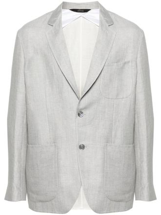 Brioni single-breasted blazer - Grey