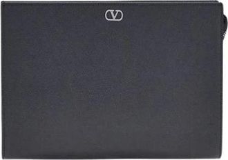 Valentino Garavani Pochette VLogo - - Accessories - Uomo - Nero - ONE SIZE