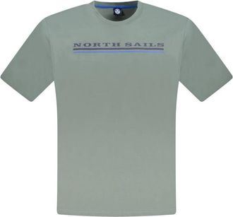 North Sails Katoenen T-Shirt - Heren - T-shirts - Groen - M - Katoen - Tops