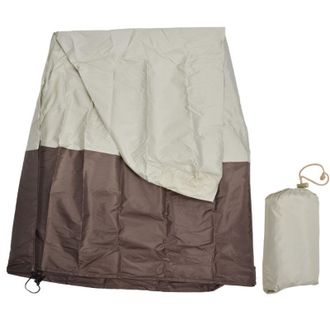 OEM Cubierta Para Fuente De Jard&iacute;n, Tejido Oxford 210d Con Revestimiento Plateado, Impermeable, Protecci&oacute;n Para Patio Exterior, Color Beige Y Caf&eacute;-crezuo