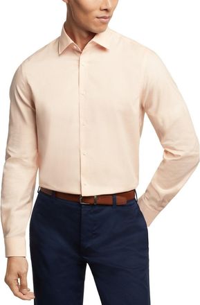 Michael Kors Dress Shirt MenOrange Wrinkle Resistant Collared FTS160