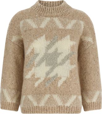 PESERICO punto Luce Embroidery Sweater