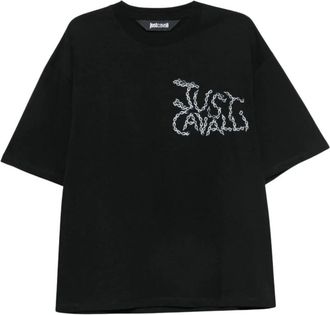 Just Cavalli T-shirt - - Tops - Uomo - Nero - S