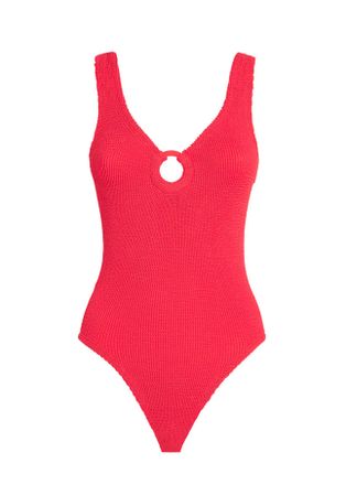 Hunza G Celine Plunge Swimsuit