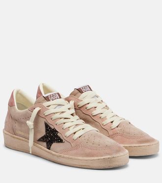 Golden Goose Ball Star glitter suede sneakers