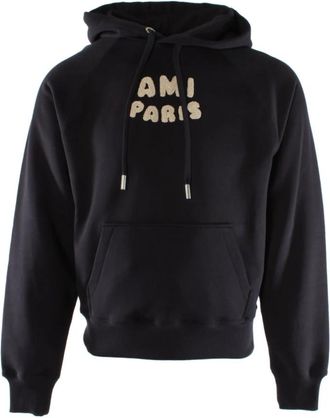 Ami Blauwe Katoenen Trui voor Mannen - Heren - Hoodies - Blauw - XL - Katoen - Hoodies & sweatvesten