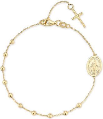 Italian Gold, Inc 14K Italian Gold Bold Rosary Bracelet