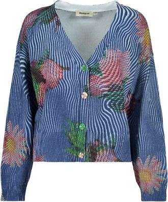 Desigual Blauw Katoenen Dames Trui