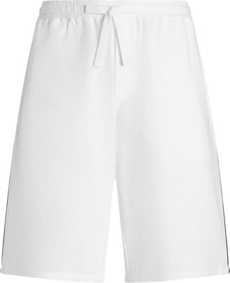 Dolce & Gabbana Shorts sportivi con bordo a contrasto - Bianco