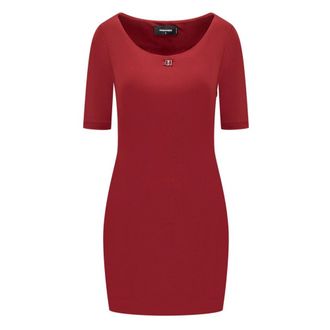 Dsquared2 Cherry Pop Jurk - Dames - Korte kleedjes - Rood - S - Kleedjes
