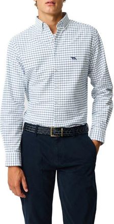 Rodd & Gunn Oxford Valley Check Sports Fit Shirt in Marine at Nordstrom, Size Xxx-Large