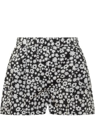 Marni Black Floral Shorts