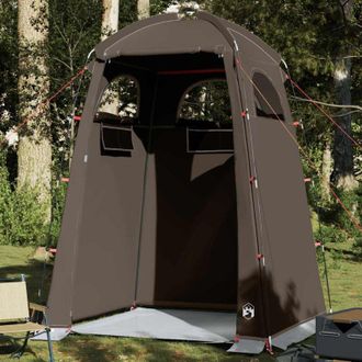 vidaXL vidaXL Tenda da Doccia Marrone Impermeabile