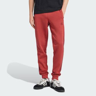 adidas Originals ADIDAS Originals Mens Adicolor 3-Stripes Pants - Red Cotton - Size X-Large