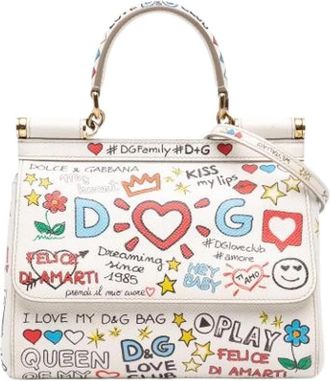 Dolce & Gabbana Pre-owned Miss Sicily Handtas - Dames - Vintage Handtas - Veelkleurig - ONE Size - Leer - Vintage