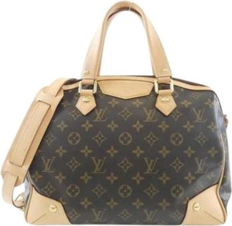 Louis Vuitton Pre-owned Handbags, female, Brown, Size: ONE SIZE Pre-owned Canvas Handbag
