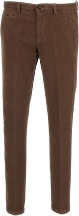 BRIGLIA 1949 Slim Fit Chino - Heren - Chinos - Bruin - 2XL - Katoen - Broeken