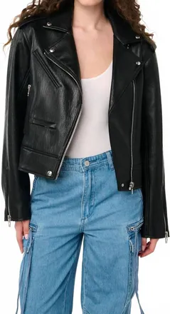 Blank NYC High Standard Moto Jacket In Black